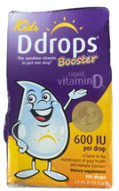 Ddrops Booster Kids Vitamin D Liquid Drops 600 IU - 0.09 fl oz EXP 09/25 - $16.19