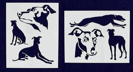 Greyhound Dog Stencils-Mylar 2 Pieces of 14 Mil 8" X 10" - Painting /Crafts/ Tem - $29.78