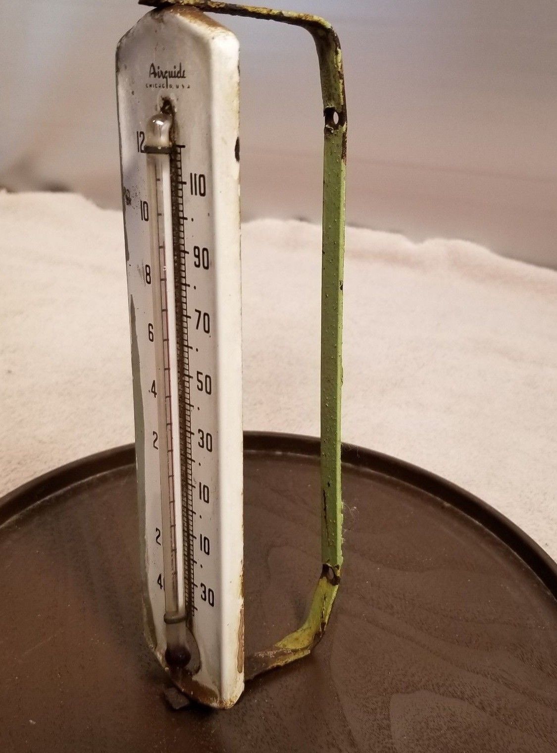 Vintage Airguide Outdoor Thermometer Art Deco Thermometers