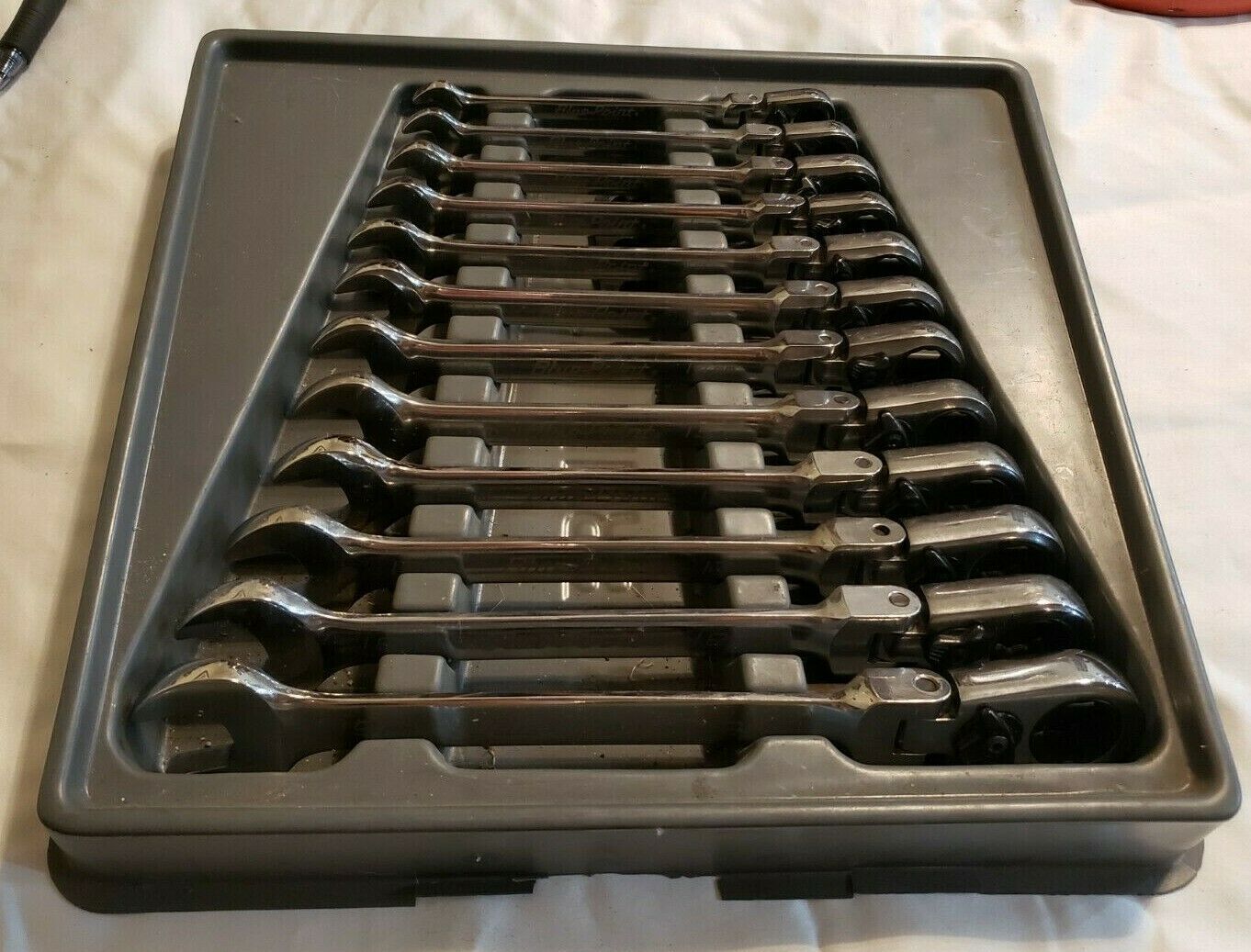 Blue Point 12 pc MM 15° Offset FlexHead Ratcheting Box/ OpenEnd