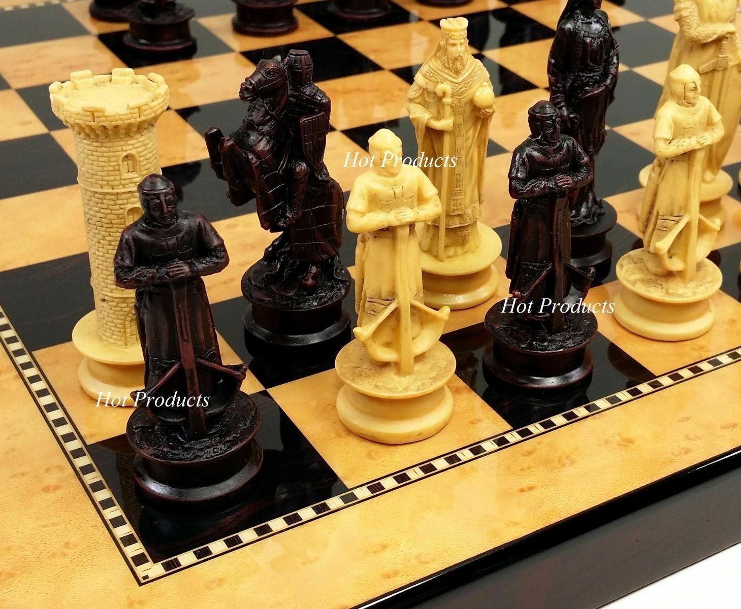 Spielzeug Schach Medieval SKELETON SLAYER GOTHIC SKULL CHESS SET W ...