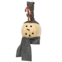Gray Scarf Snowman Ornament - $26.21
