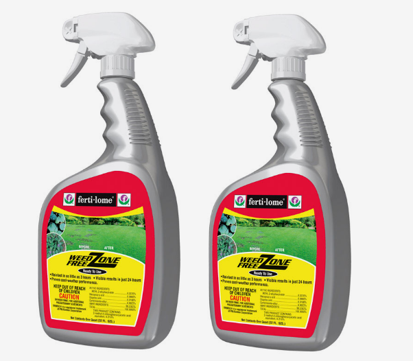 2~Ferti-Lome WEED FREE ZONE 32 oz Broadleaf Weed Ready To Use Cool-Weather 10528