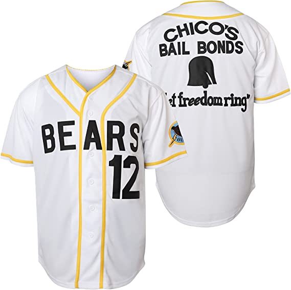 Bad News Bears #12 Tanner Boyle Movie 1976 Chico's Bail Bonds Baseball Jersey
