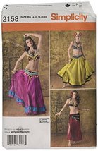 An item in the Crafts category: Simplicity Andrea Schewe Pattern 2158 Misses Belly Dancer Costumes Sizes 14-16-1