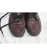 SAS Take Time Brown Leather Moc Toe Diabetic Comfort Oxford Shoes Womens... - $19.80