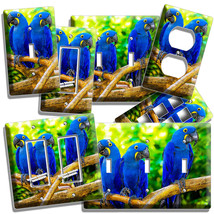 HYACINTH TROPICAL BLUE MACAW LOVE BIRDS PARROTS LIGHT SWITCH PLATE OUTLE... - $11.99+