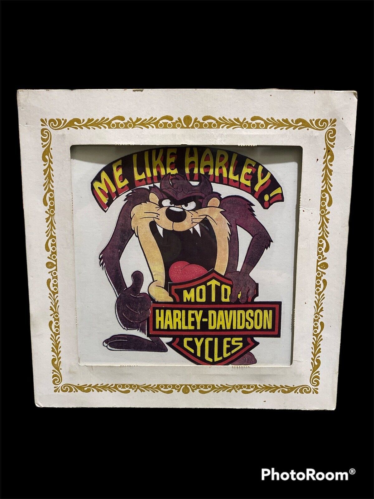 TAZ TASMANIAN DEVIL ME LIKE HARLEY DAVIDSON MOTORCYCLE CARNIVAL FAIR