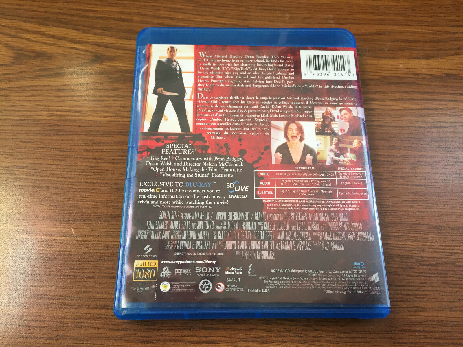 The Stepfather Blu-ray Dylan Walsh, Sela Ward, Penn Badgley - DVDs ...