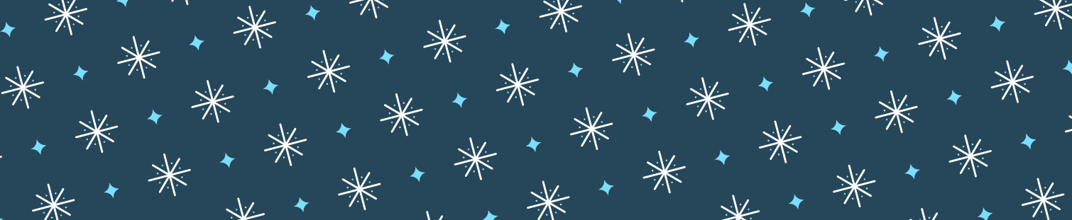 banner with snowflakes