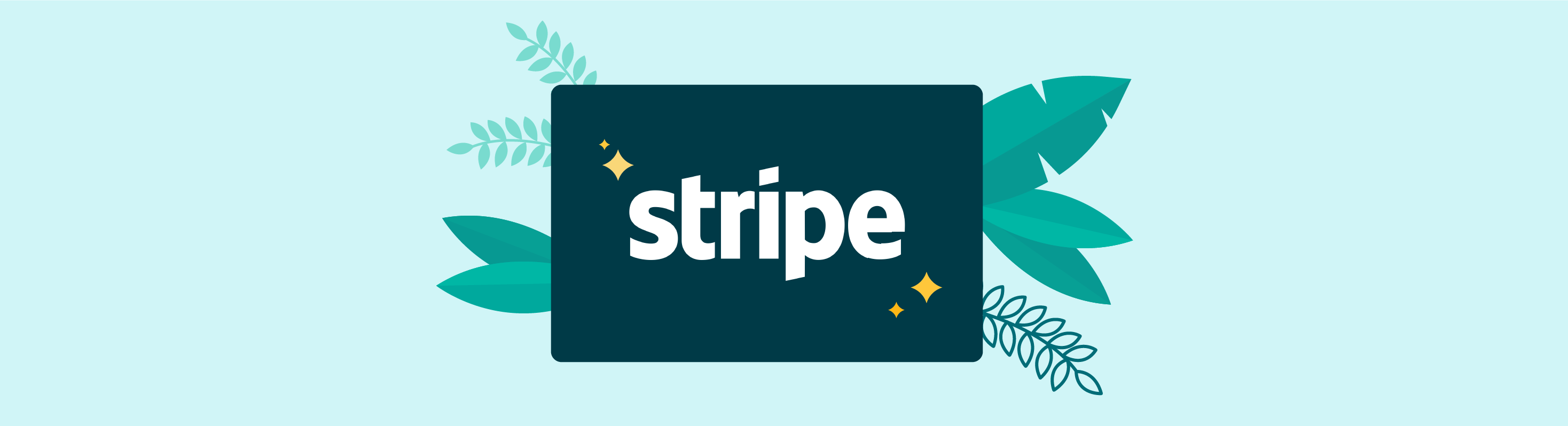 Blog header image with stylized Stripe logo