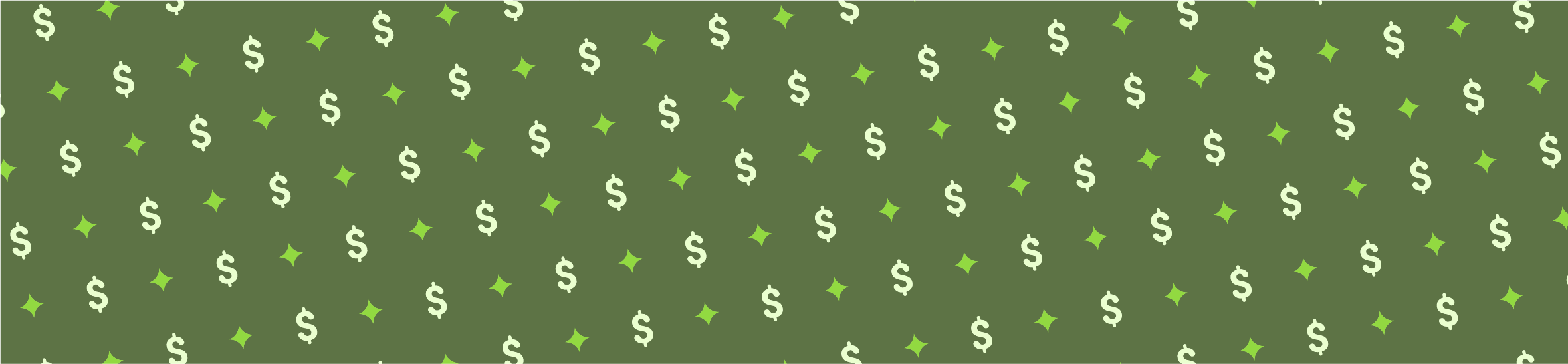 image of repeating dollar signs and stars