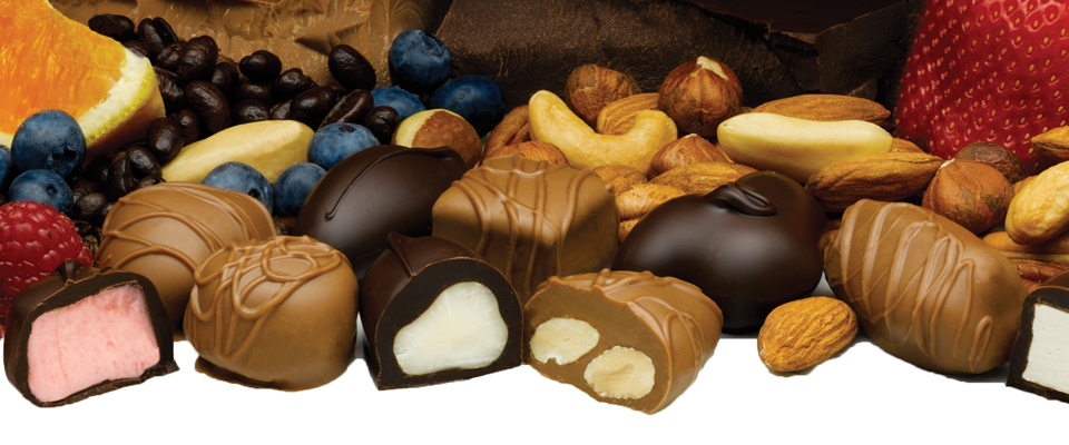 A welcome banner for Philadelphia Candies - Excellence in Chocolates Since 1919