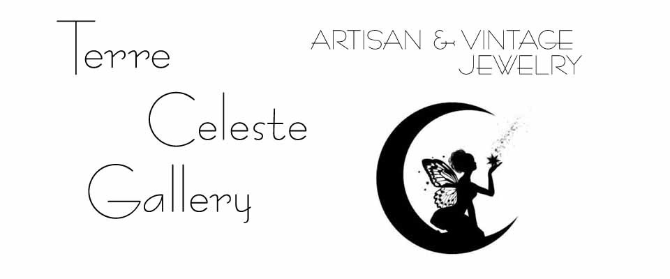A welcome banner for Terre Celeste Gallery