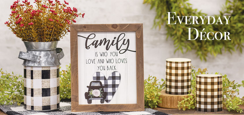 A welcome banner for Jam-Discount Home Decor