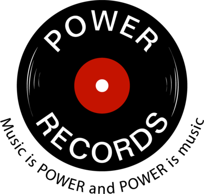 A welcome banner for Power Records and Music