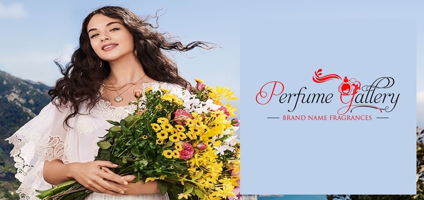 A welcome banner for Perfume Gallery