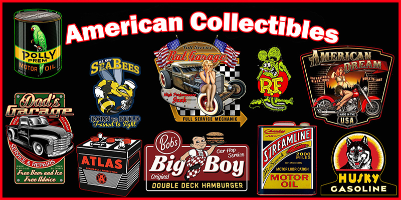 A welcome banner for American Collectibles