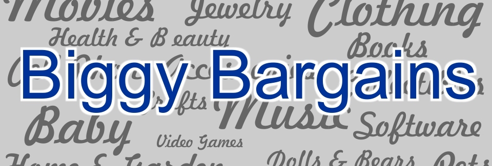 A welcome banner for Biggybargains