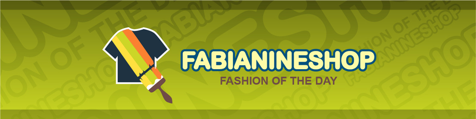A welcome banner for FabianineShop