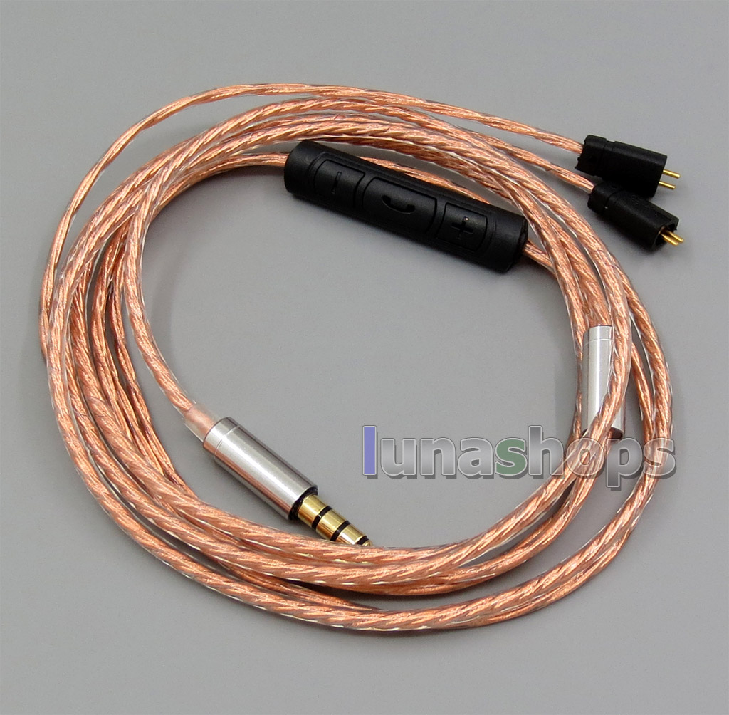 With Mic Remote Shielding Earphone Cable For Ultimate Ears UE TF10 SF3 SF5 5EB 5pro TripleFi 15vm TF15