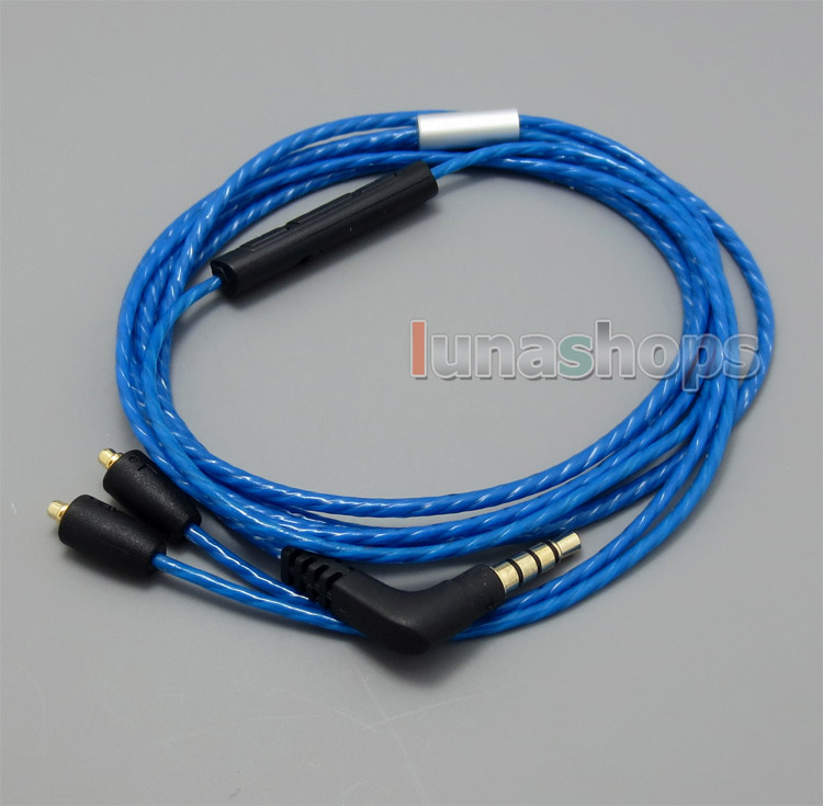 With Mic Remote Volume Earphone Cable For Shure se215 se315 se425 se535 Se846