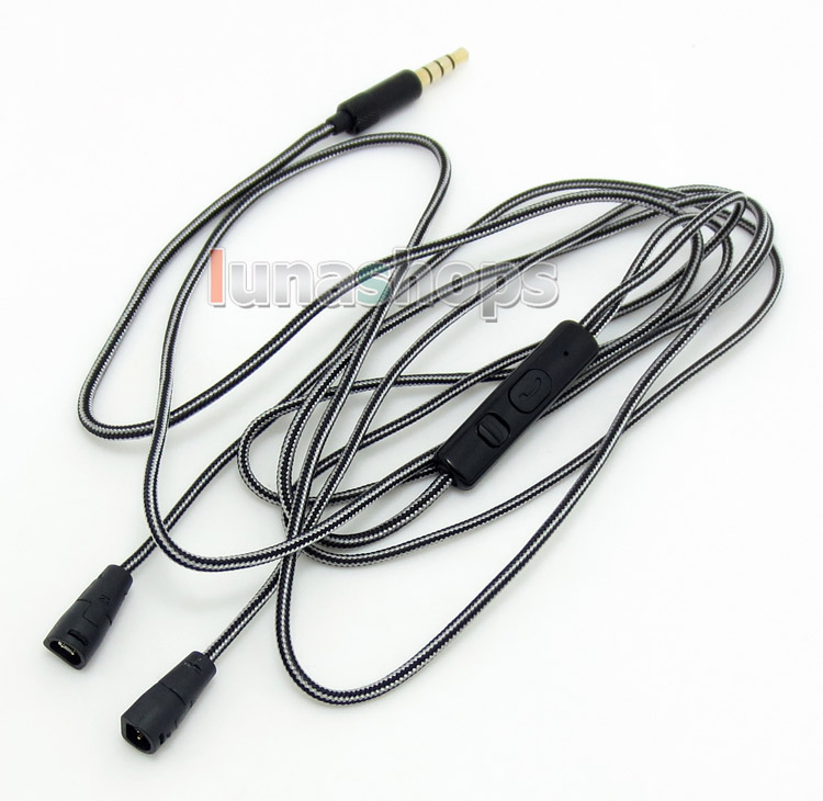 Earphone Audio cable With mic Remote For Sennheiser IE800 IE8 