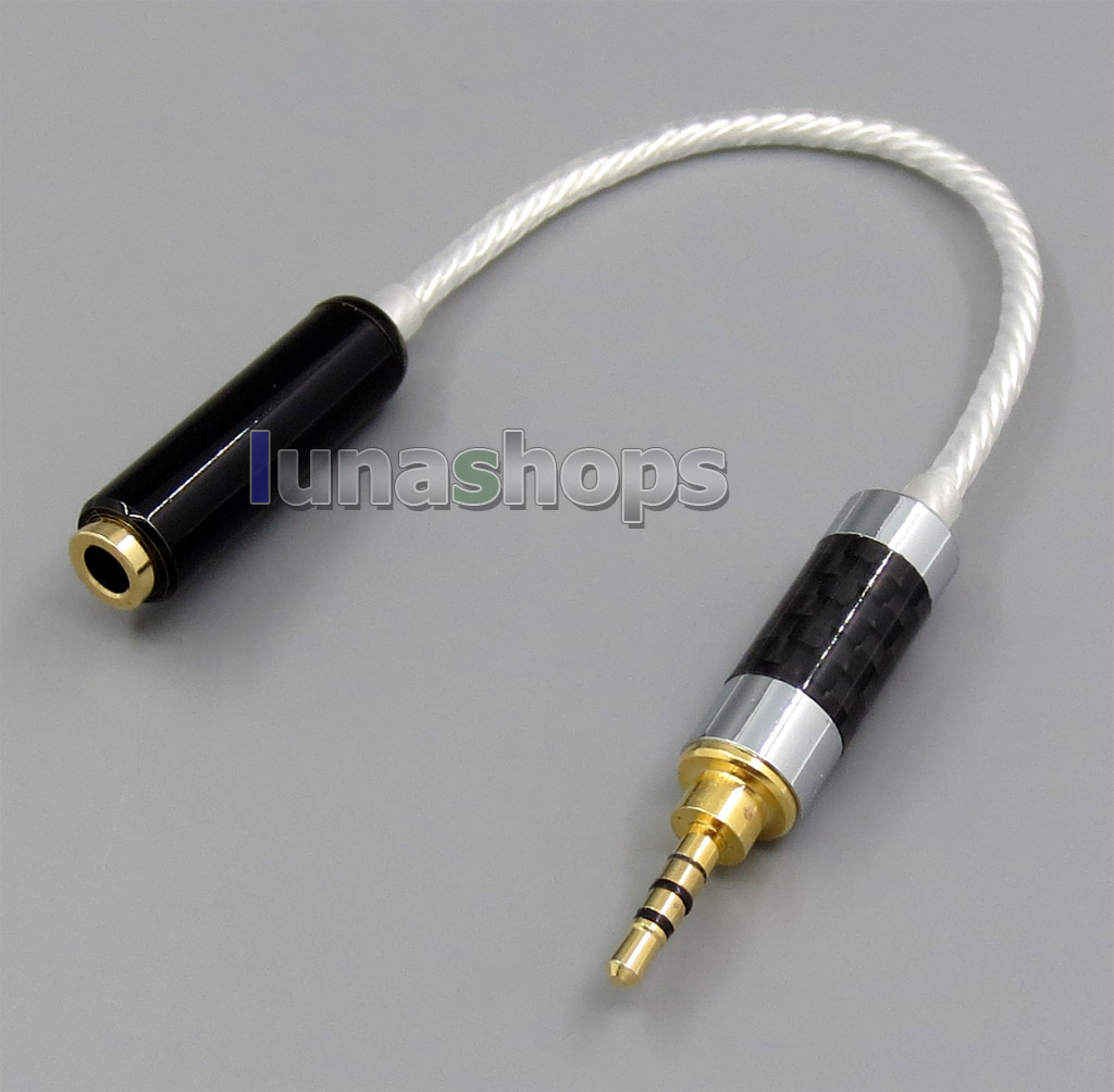 4pin 2.5mm Male Silver TRRS AKR03 Layla Angie Earphone To 4pin 3.5mm Re-Zero Balanced Hifiman HM901 HM802 Earphone Cable