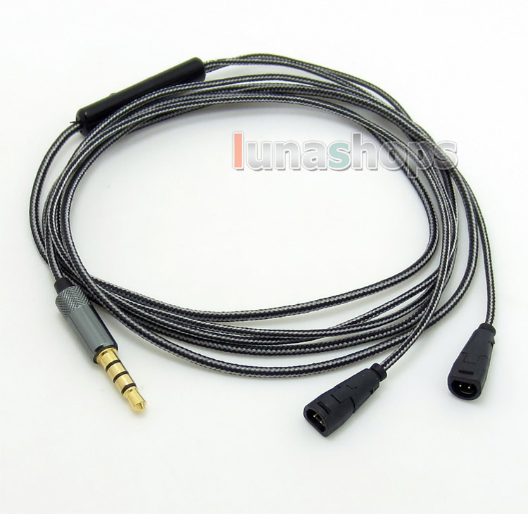 Earphone Audio cable With mic Remote For Sennheiser IE800 IE8 