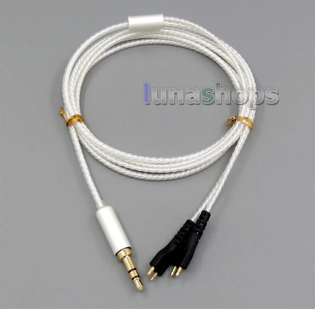 7N OCC,Silver Plated Headphone Cable For Sennheiser HD25sp HD265 HD535 HD222 HD224 HD230 HD250 Lin