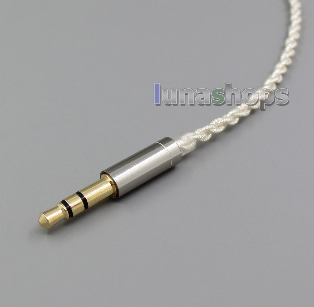 With Earphone Hook Silver Foil Plated OCC PU Skin Cable For Shure SE215 SE315 SE425 SE535 SE846