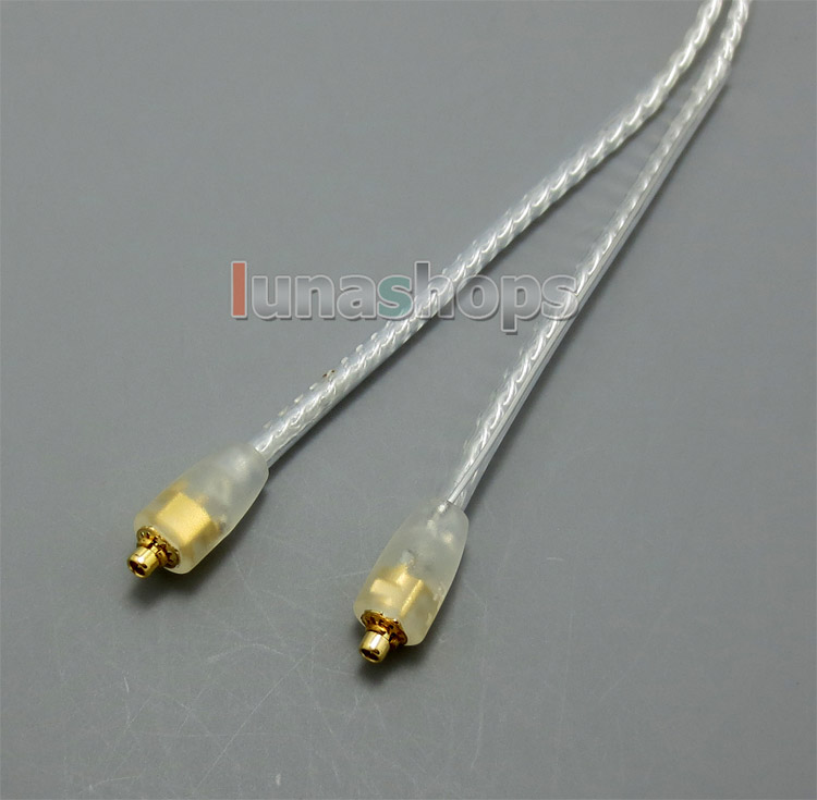 With Earphone Hook Silver Plated Cable For Shure se215 se315 se425 se535 Se846