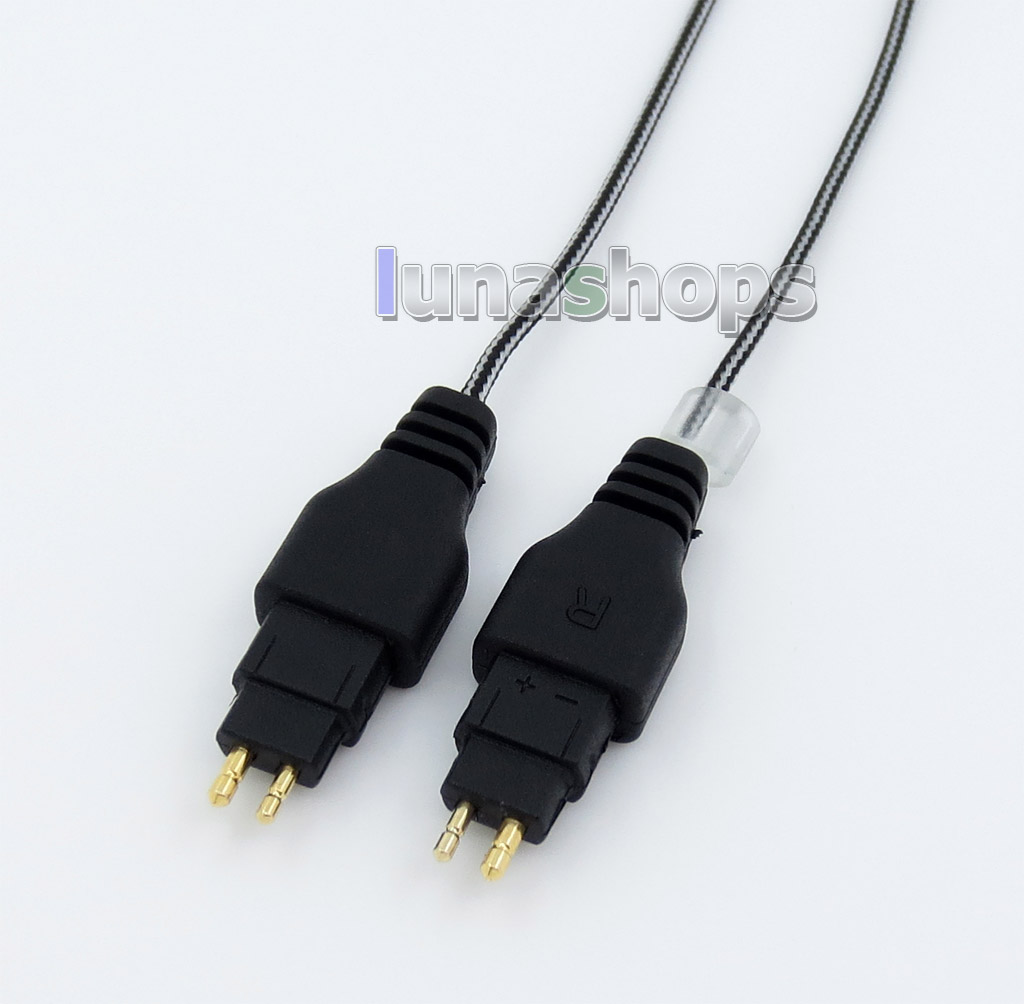 Black And White Earphone Audio Cable For  Sennheiser HD25-1 SP HD650 HD600 HD580 HD525 HD565