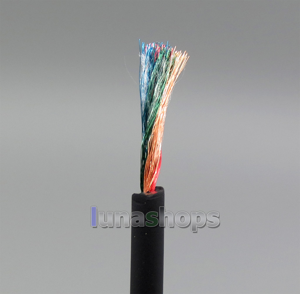 120cm Diameter 3.6mm 45*0.04mm 4N OCC Copper Stereo Earphone DIY Bulk Cable + TPE Insulating Layer 