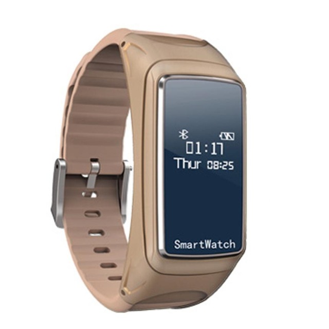 New Blood Oxygen Pressure Heart Rate Monitor Pedometer Smart Watch Bracelet Bluetooth Earphone 18mar29 Drop Ship
