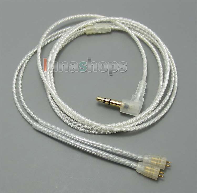 With Earphone Hook Silver Plated Cable For Ultimate Ears UE TF10 SF3 SF5 5EB 5pro TripleFi 15vm TF15