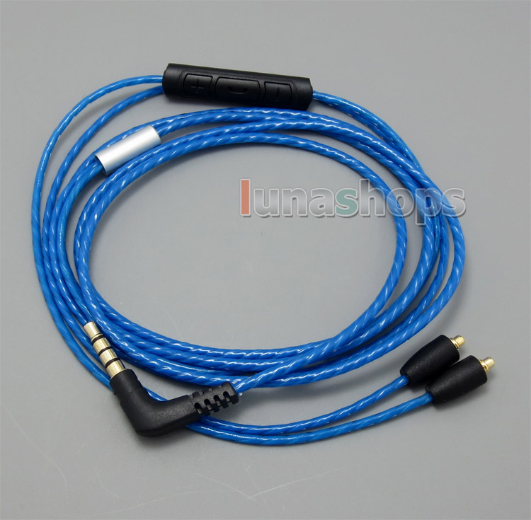 With Mic Remote Volume Earphone Cable For Shure se215 se315 se425 se535 Se846