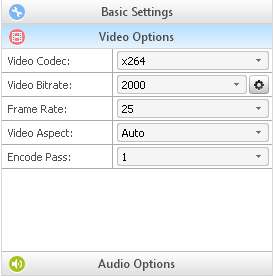 Set output parameters