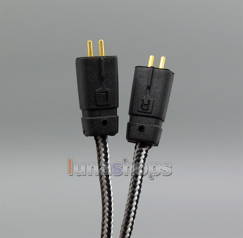 Black/White + Mic Remote Earphone Cable For M-Audio IE-20XB IE40 IE30 IE10 IEM In ear