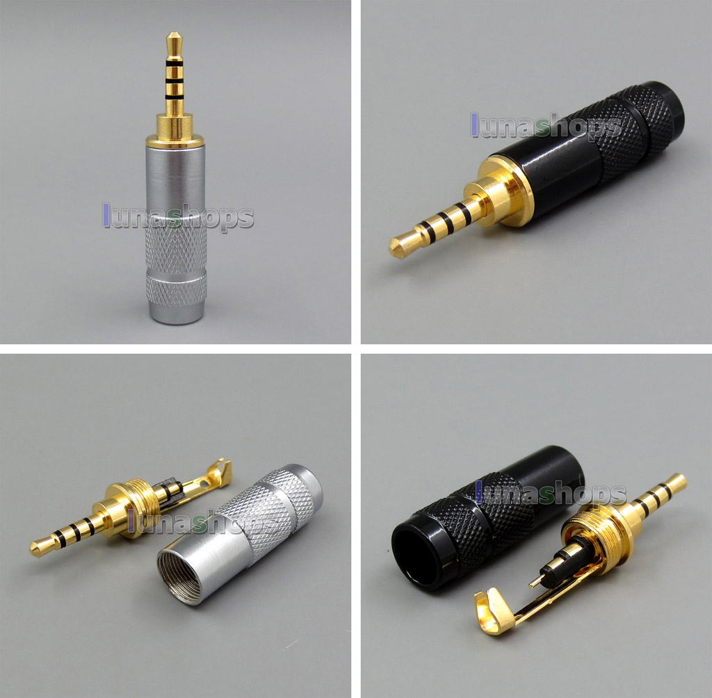 2.5mm 4poles TRRS Male Plug DIY adapter For The Astell & Kern AK240 AK120 AK100i II