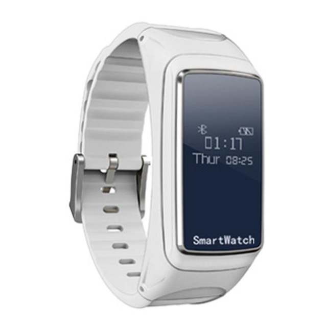 New Blood Oxygen Pressure Heart Rate Monitor Pedometer Smart Watch Bracelet Bluetooth Earphone 18mar29 Drop Ship