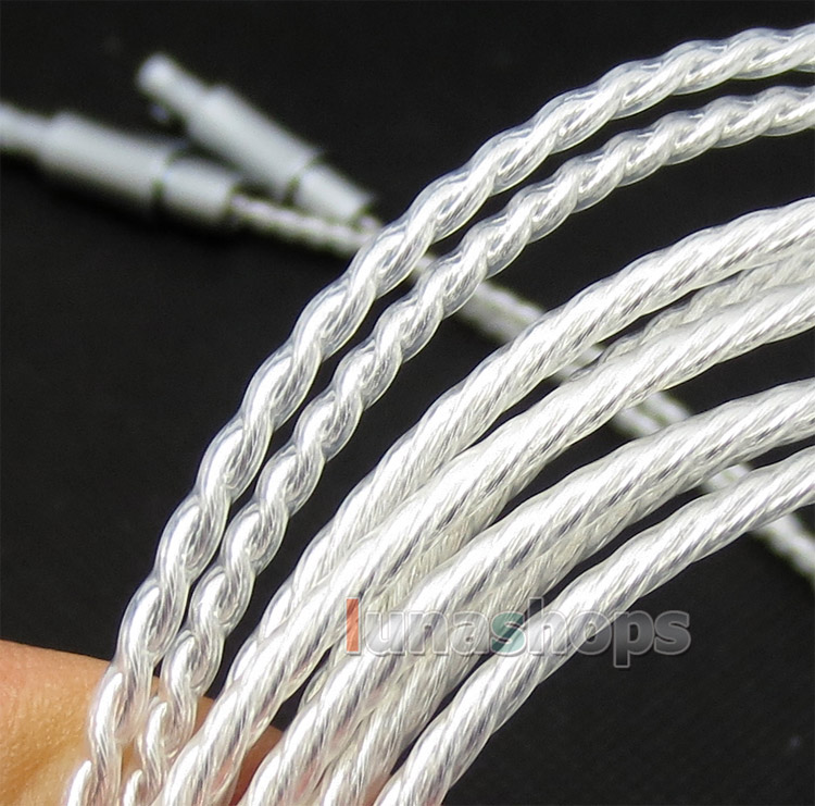 4 Pin Male XLR PCOCC + Silver Plated Cable Light weight Cord for 2.5mm Ports Headphone