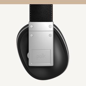 Polk Buckle over-ear headphones with 3-button remote