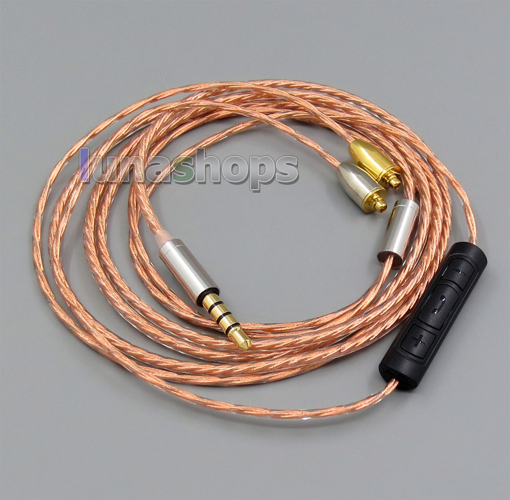 With Mic Remote Shielding Earphone Cable For Shure se215 se315 se425 se535 Se846