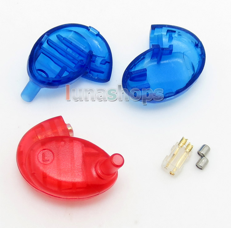 1 pair Custom Shell For Westone W4r + Shure se535 Shape Female Slot 0.78mm Female Pin