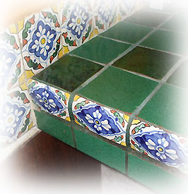 mexico hand painted kitchen tiles