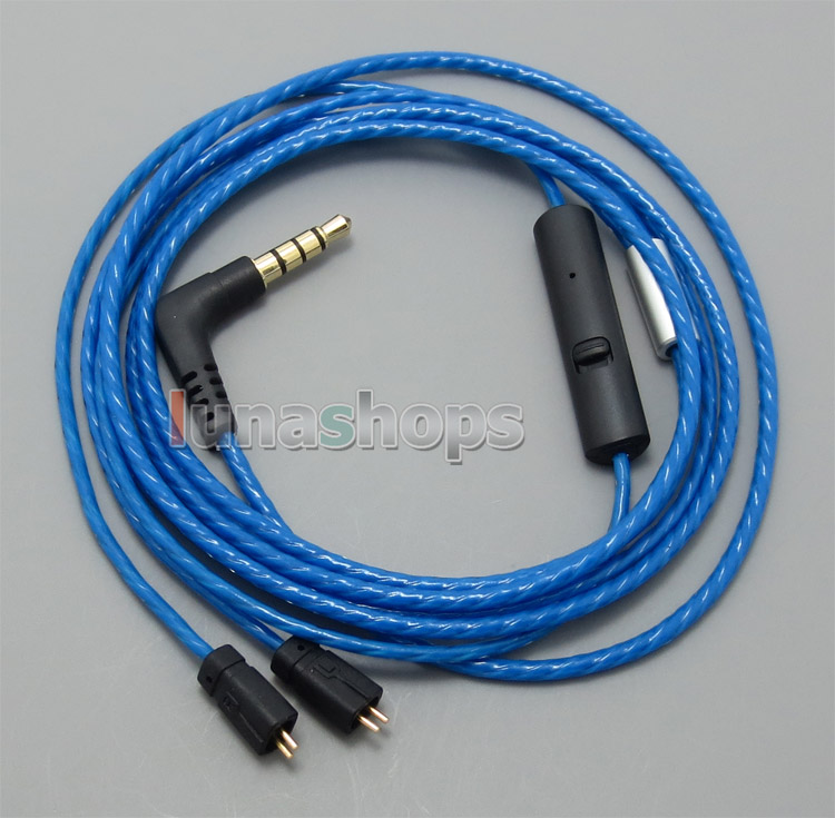 With Mic Remote Volume Earphone Cable For Ultimate Ears UE TF10 SF3 SF5 5EB 5pro TripleFi 15vm