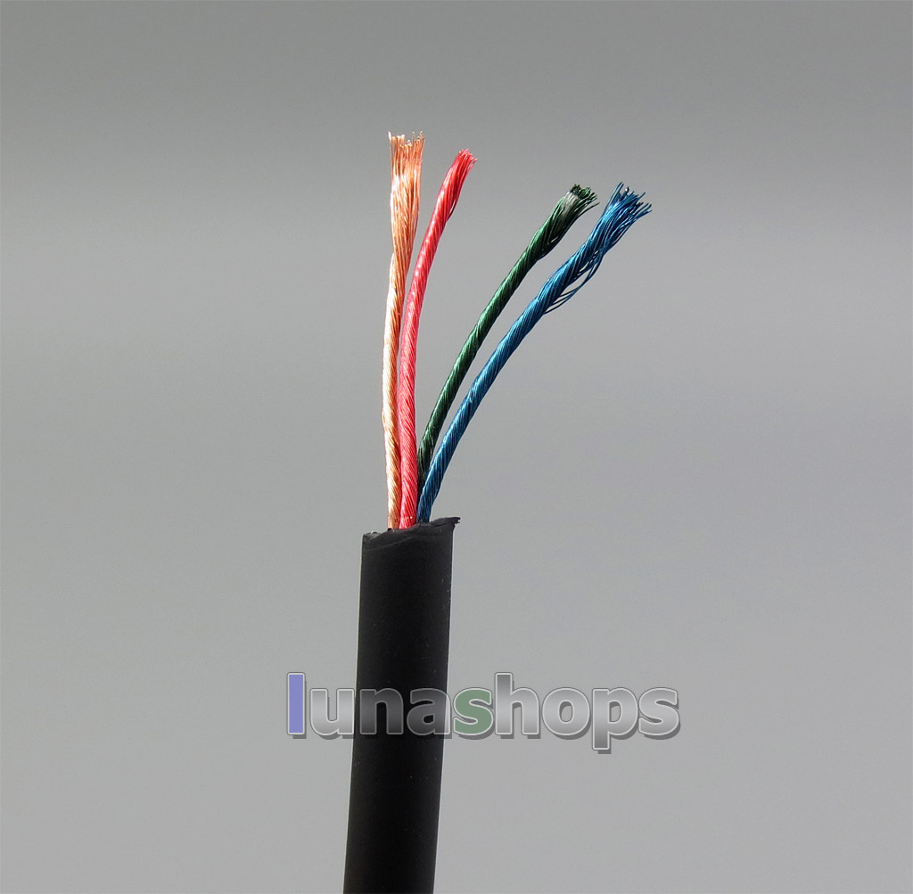 120cm Diameter 3.6mm 45*0.04mm 4N OCC Copper Stereo Earphone DIY Bulk Cable + TPE Insulating Layer 