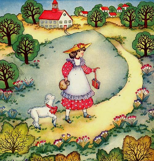view of 1940s Mother Goose Illustration by Margot Austin