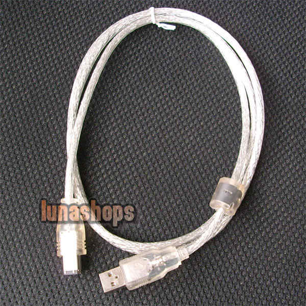 USB to IEEE 1394 4 to 6 pin Firewire i-Link DV Cable PC